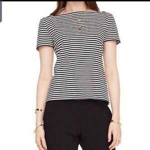 Kate Spade Broome Street striped everyday tee sz s